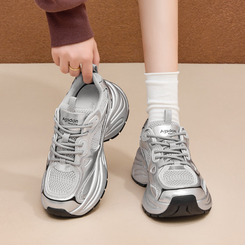 2140 new design silver casual mesh sneaker