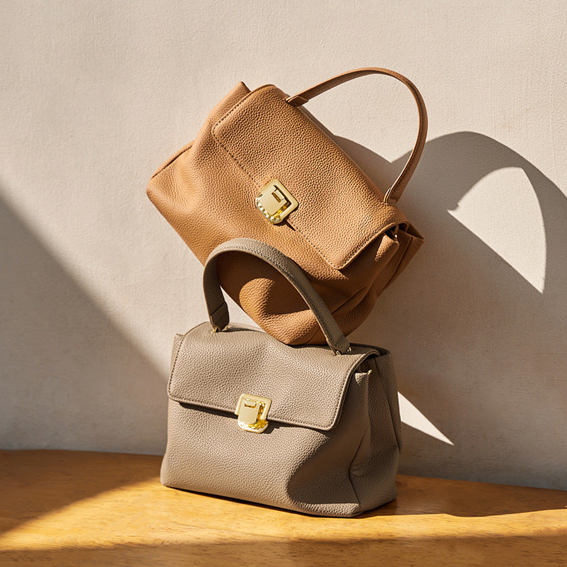 1754 cow skin casual handbag