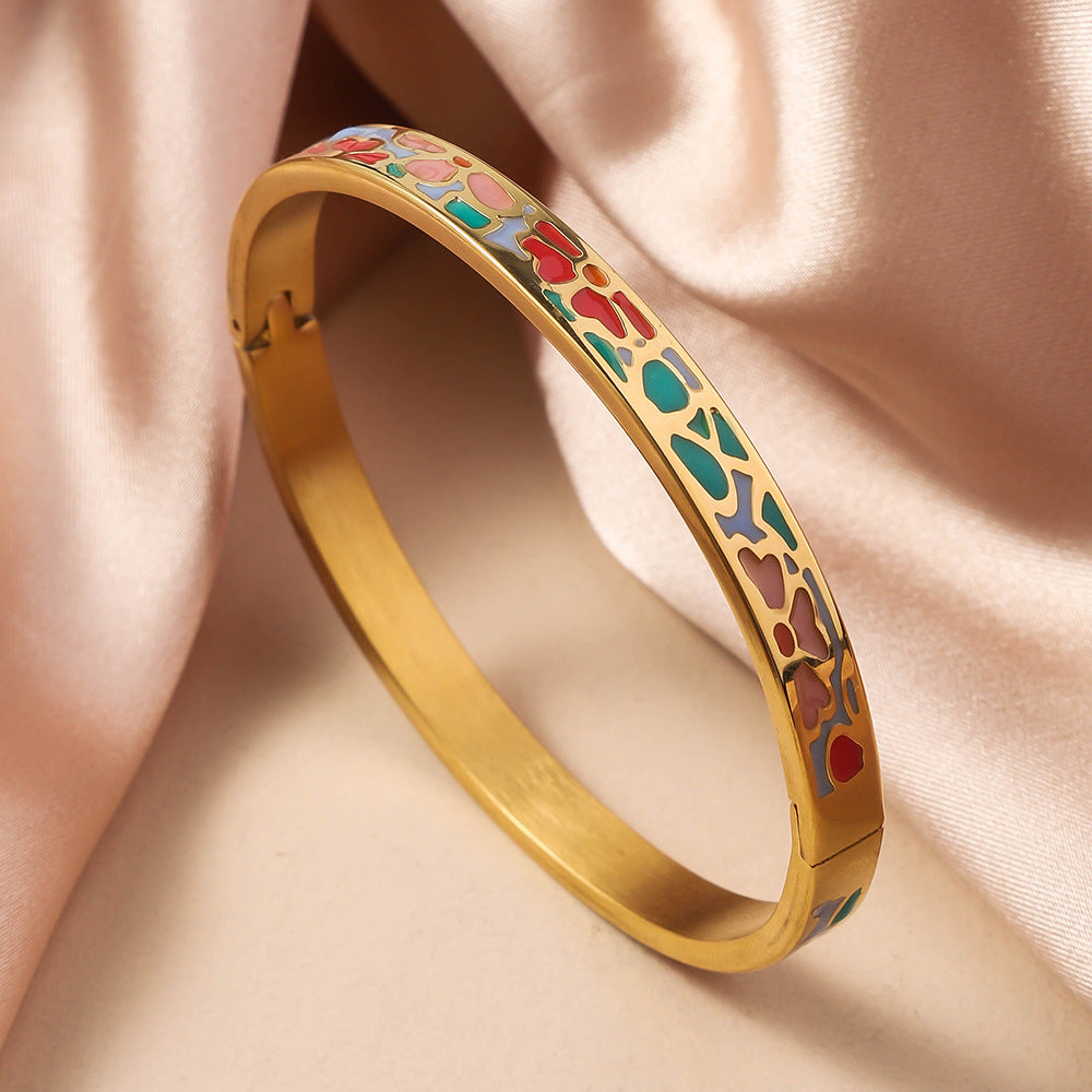 1113 enamel stainless bracelet