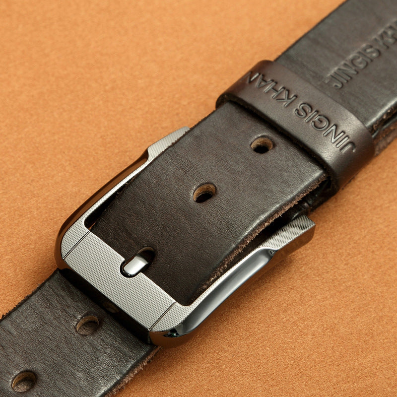 4031 3.0cm genuine leather reversible belt