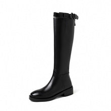 2660 chunky heel round toe high boots
