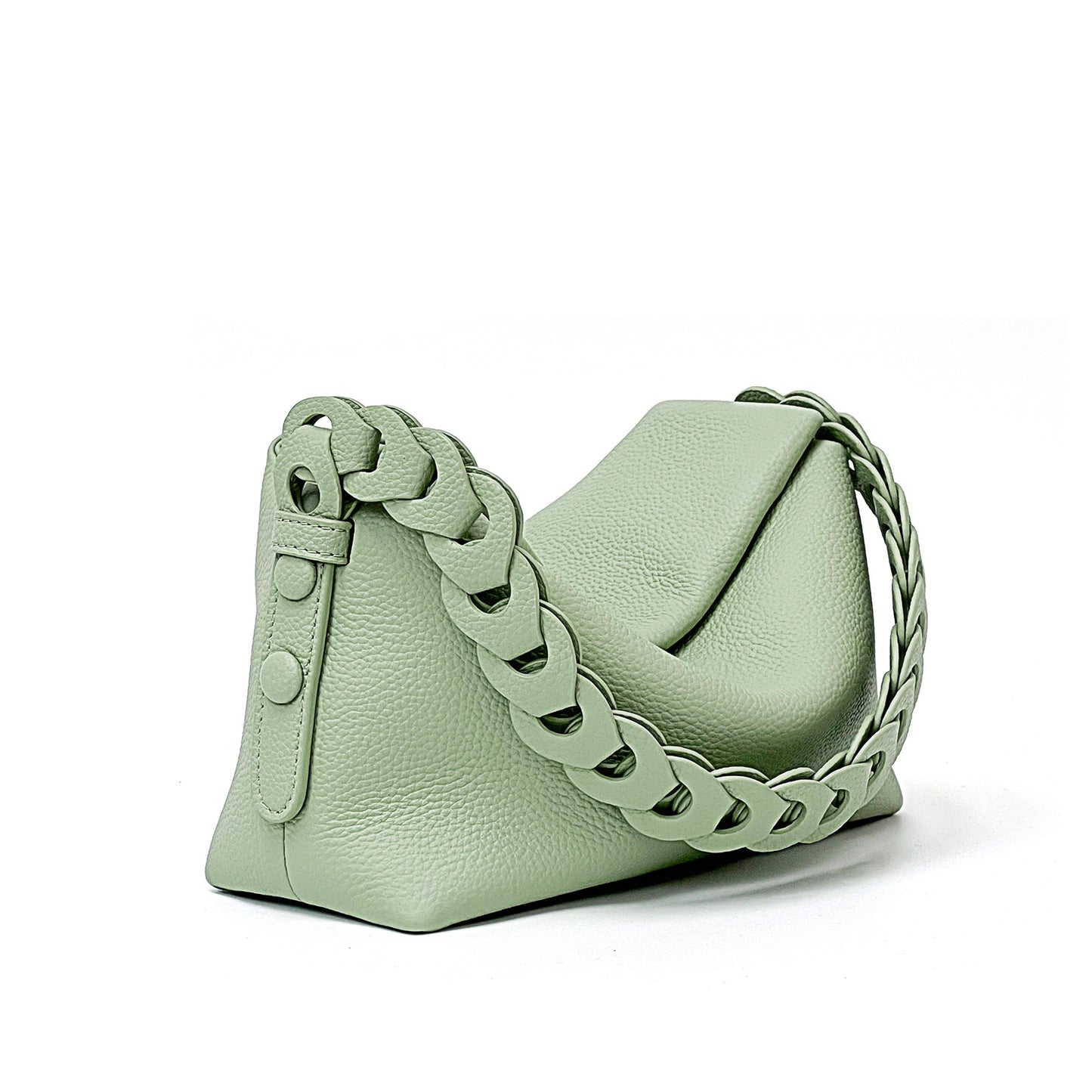 1846 cowhide weave shoulder bag