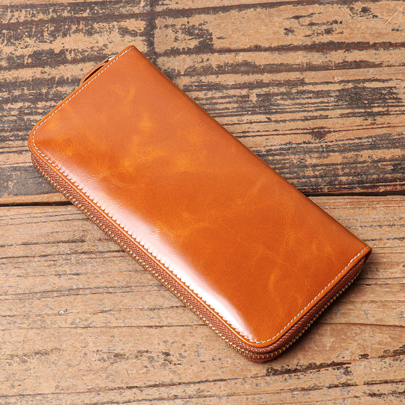 222 leather zip wallet