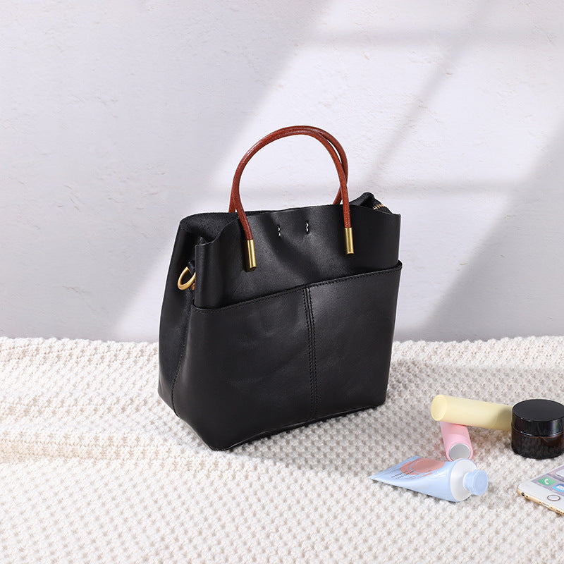 1603 genuine leather women handbag