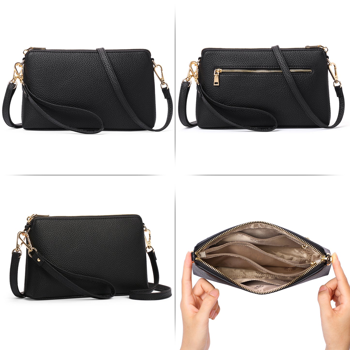 256 solid small flap crossbody bag
