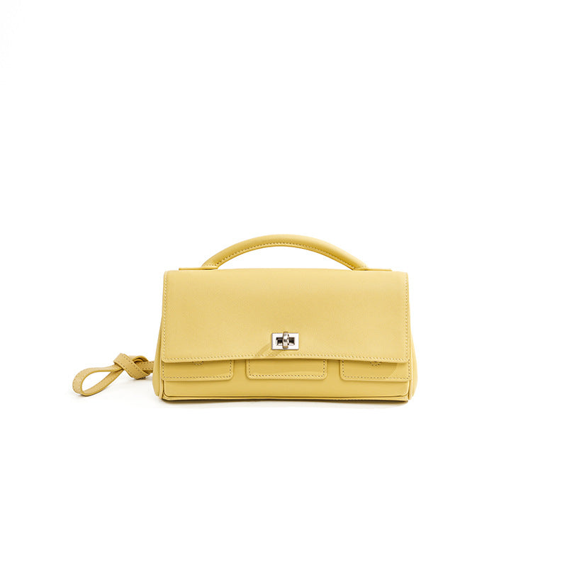 2359 genuine leather flap crossbody bag