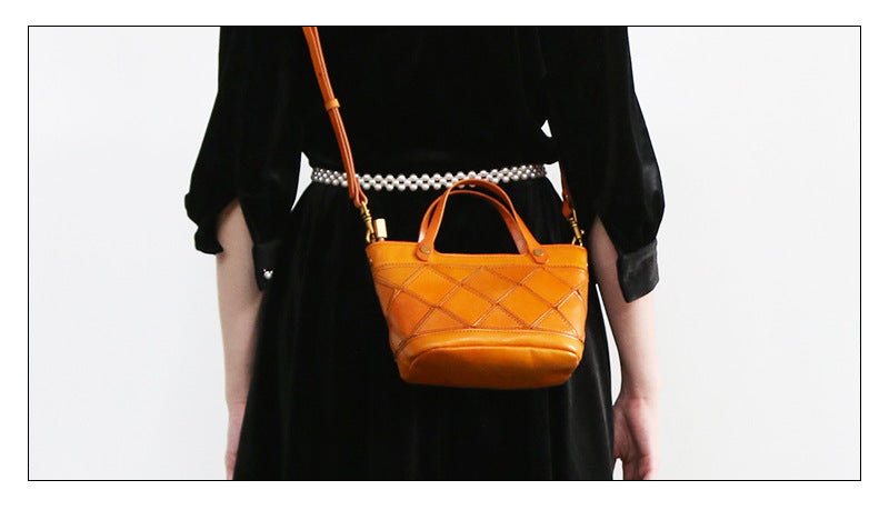 1745 plaid portable mini crossbody bag