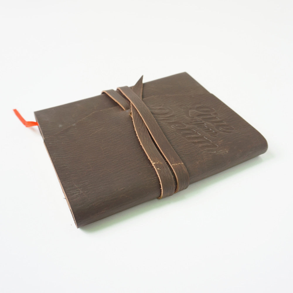 1951 leather cover notebook