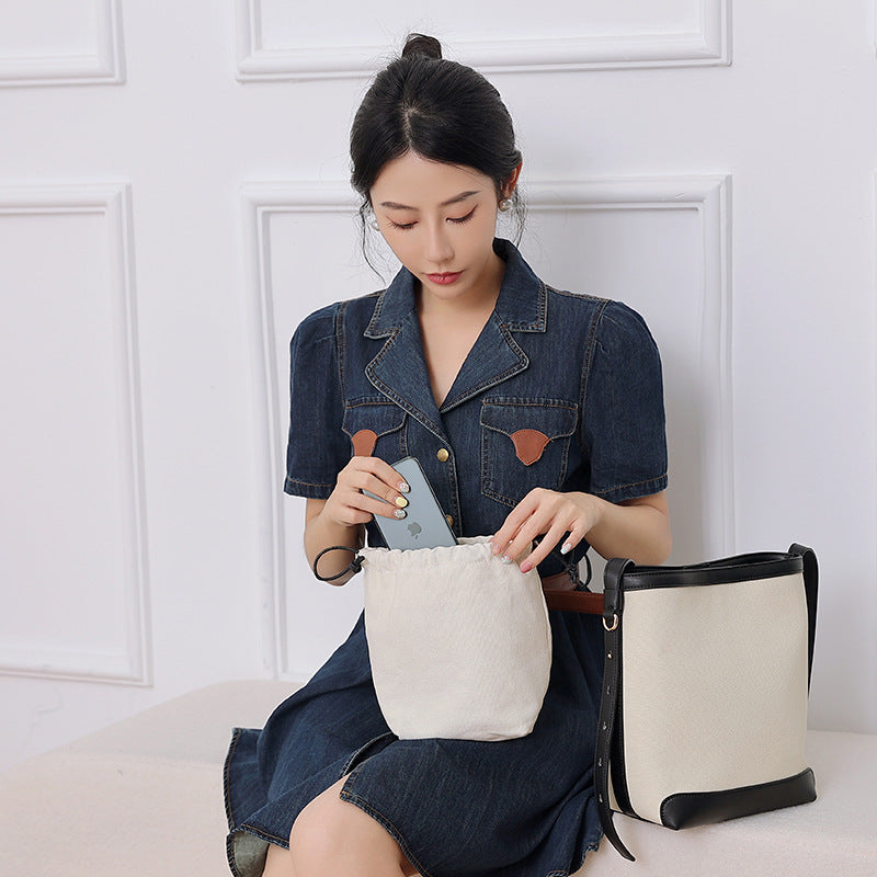1993 large canvas bucket bag