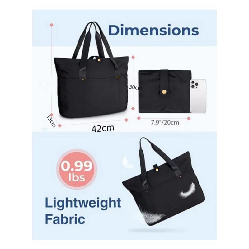 2129 large foldable canvas handbag
