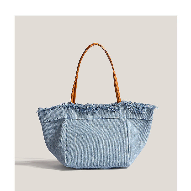 2271 denim canvas bucket bag