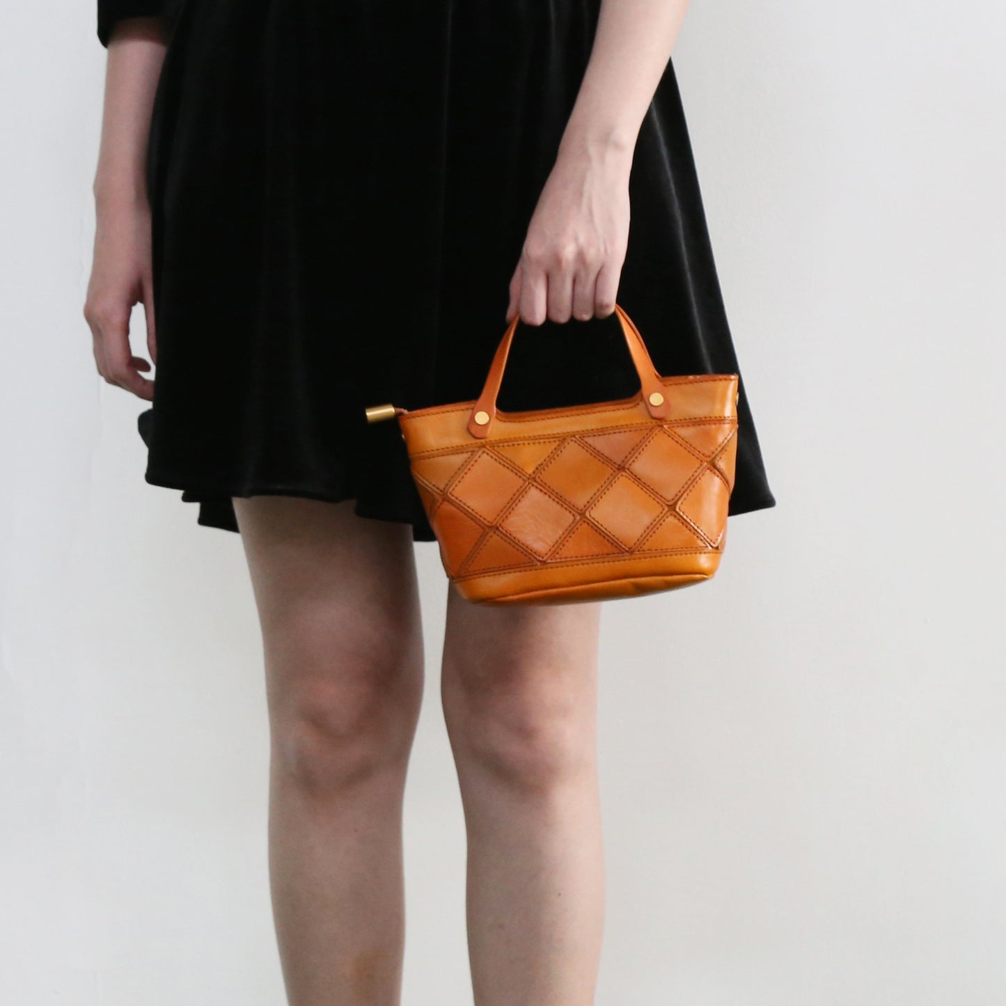 1745 plaid portable mini crossbody bag