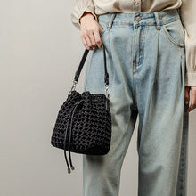 2250 mini woven bucket bag