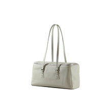 2167 solid gray boston handbag