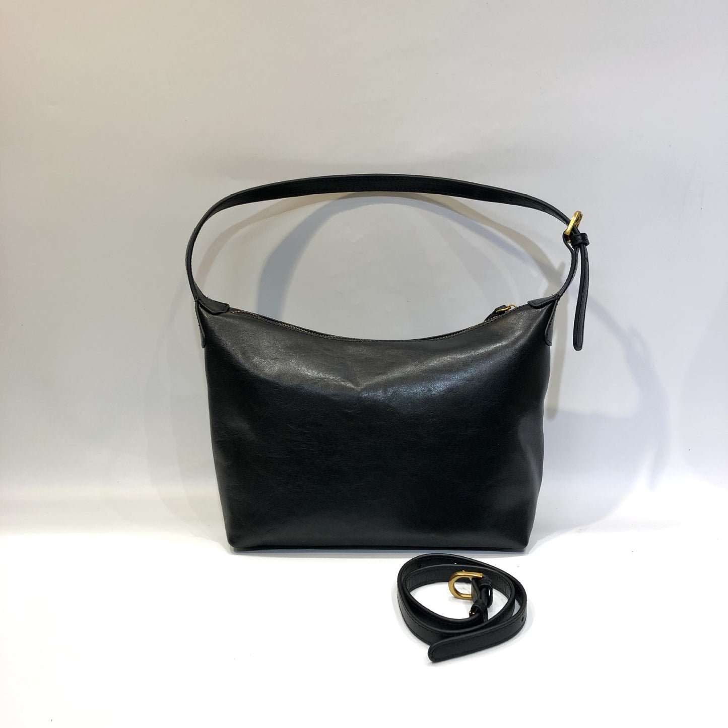 1897 vintage leather hobo bag