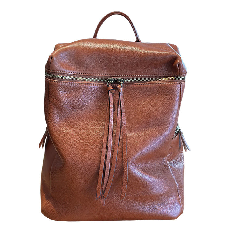 1946 vintage leather backpack