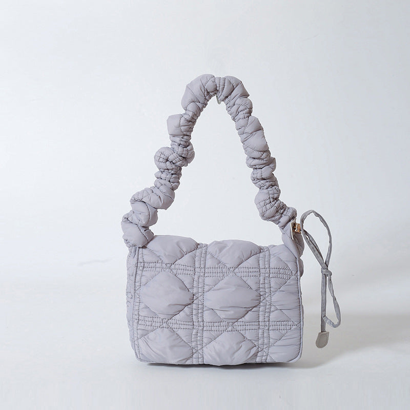 1668 nylong plaid crossbody bag