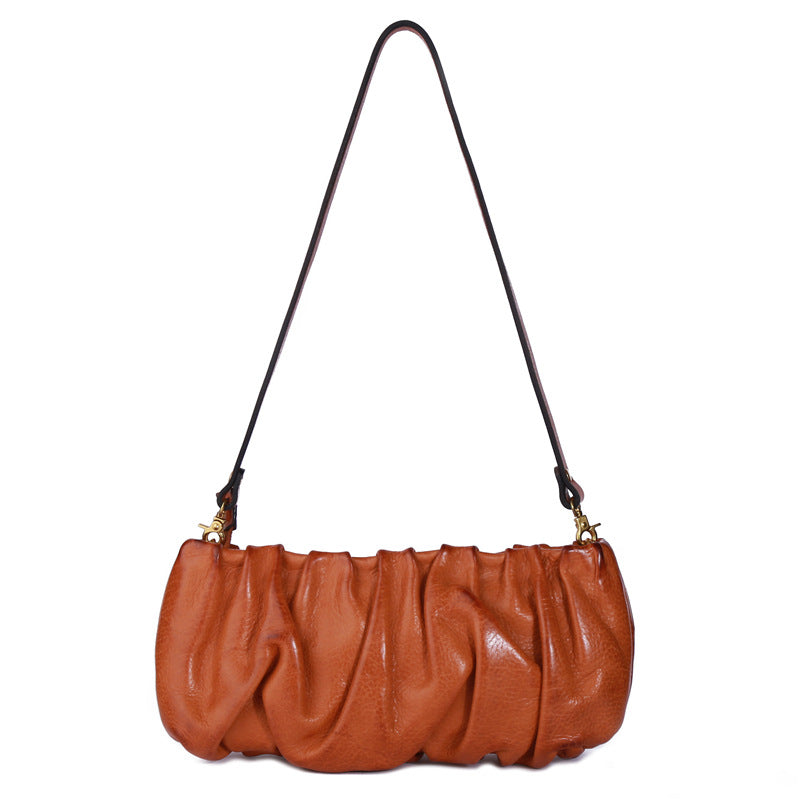 1785 elegant cowhide all-match underarm bag