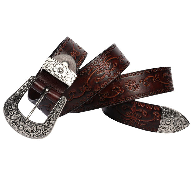1366 women genuine leather belt