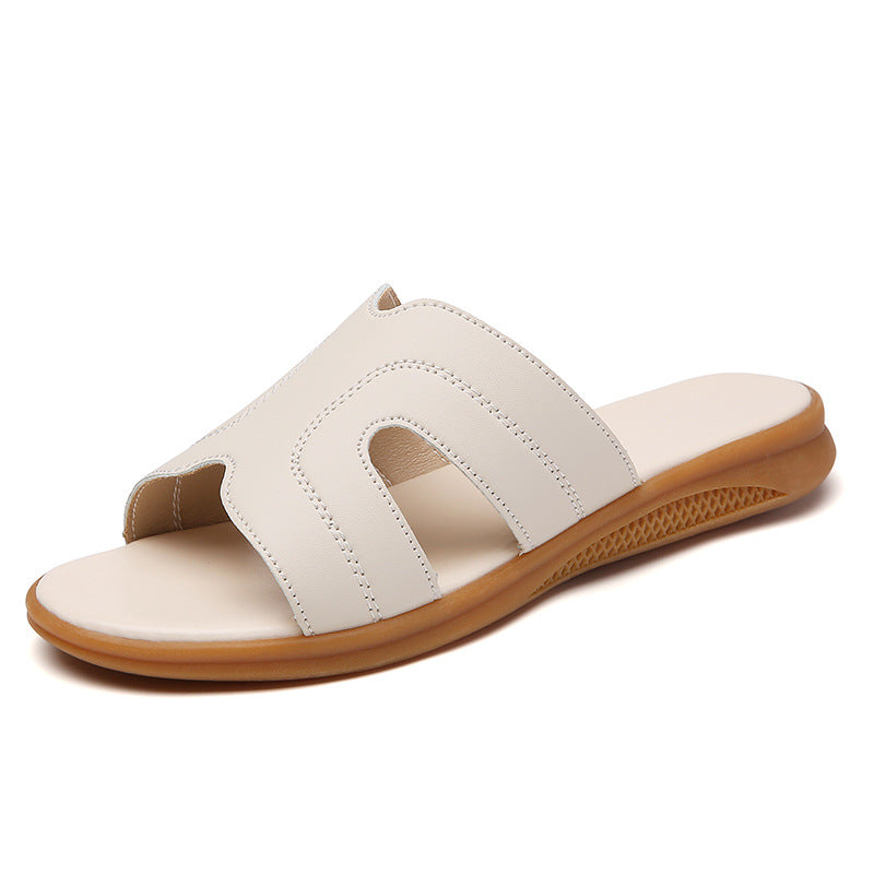 041 summer flat slide female sandals