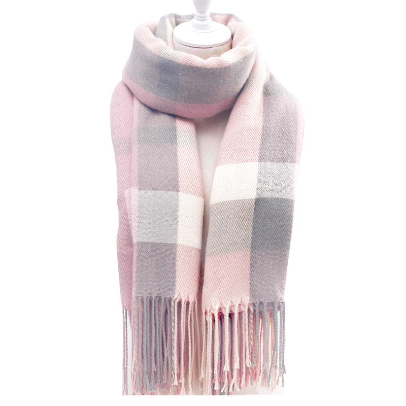 1836 plaid cashmere women scarf