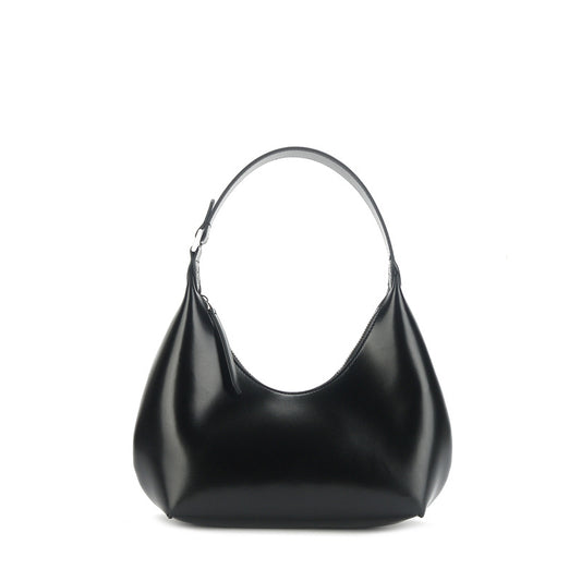 1756 patent leather half moon hobo handbag