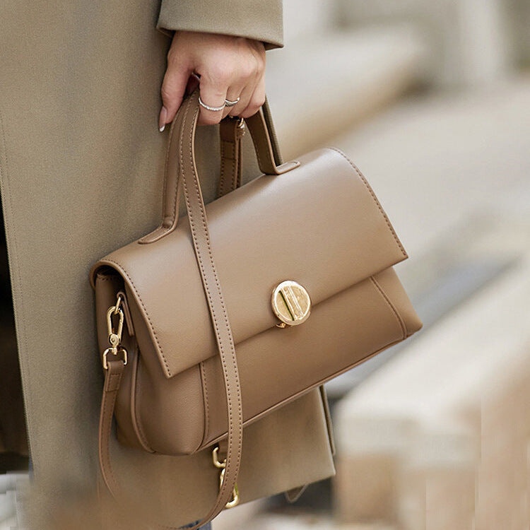 1673 women flap solid handbag