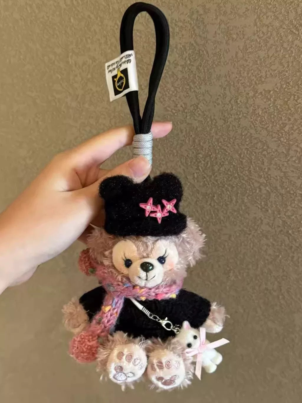 2093 lovely plush cat pendant keychain
