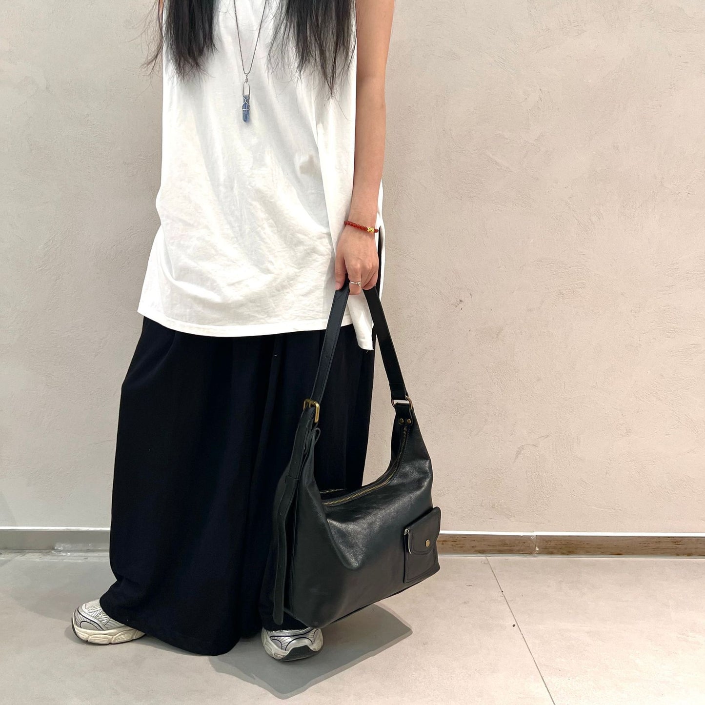 1866 leather hobo