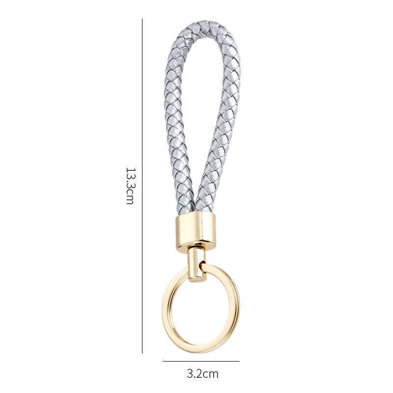 1869 woven rope keychain