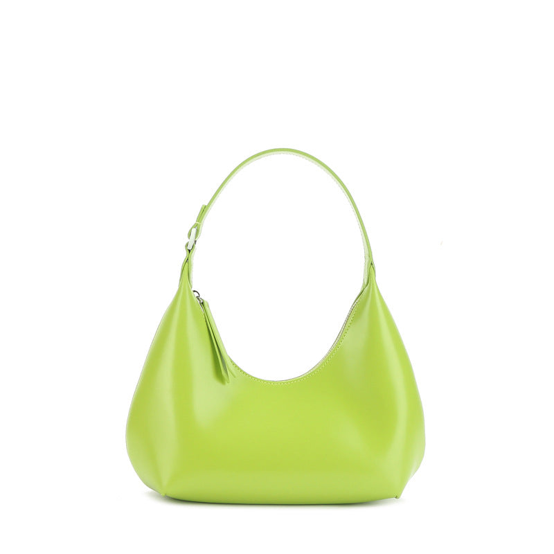 1756 patent leather half moon hobo handbag