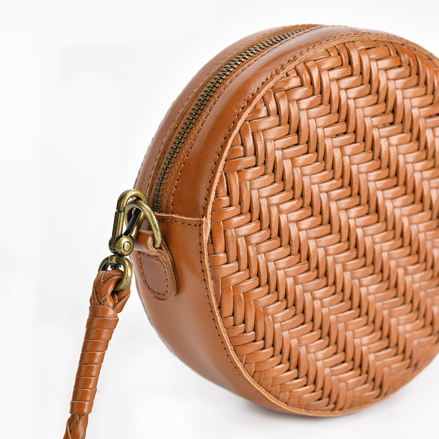 1394 casual round crossbody bag