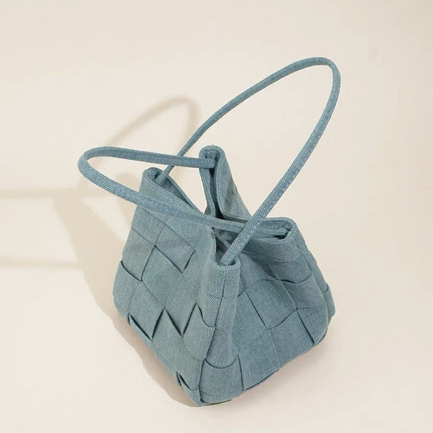 2103 denim bucket handbag