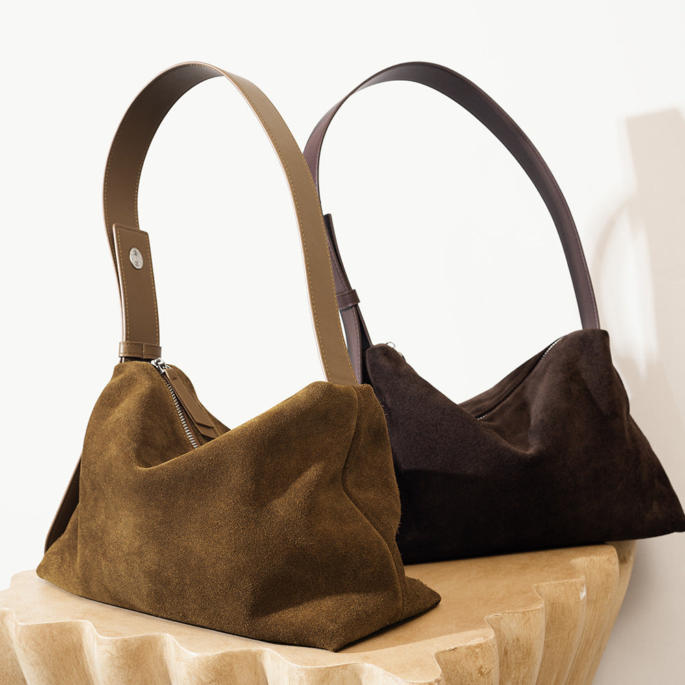 4272 large handbag in suede