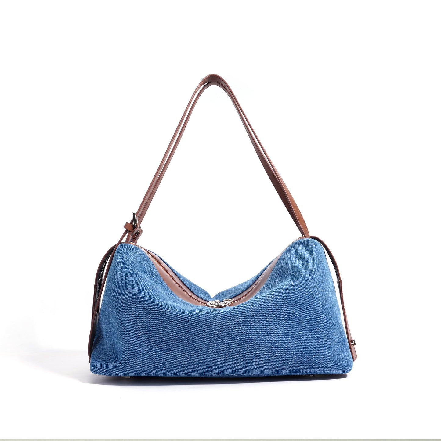 2327 denim leather handbag