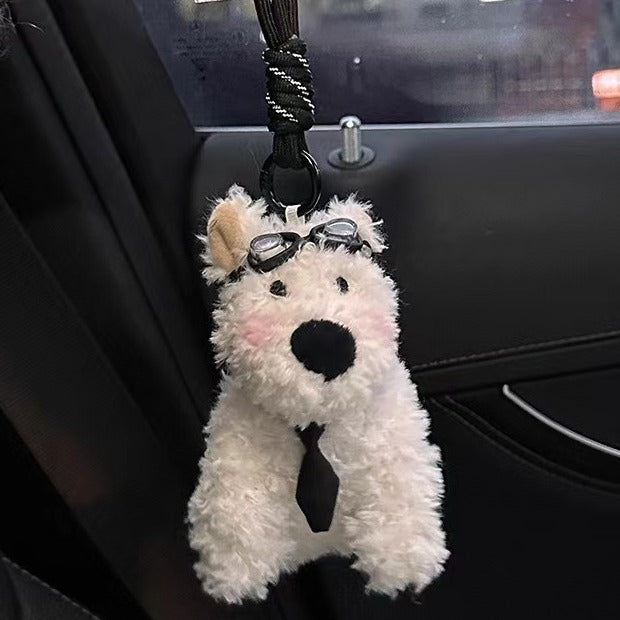 2093 lovely plush cat pendant keychain