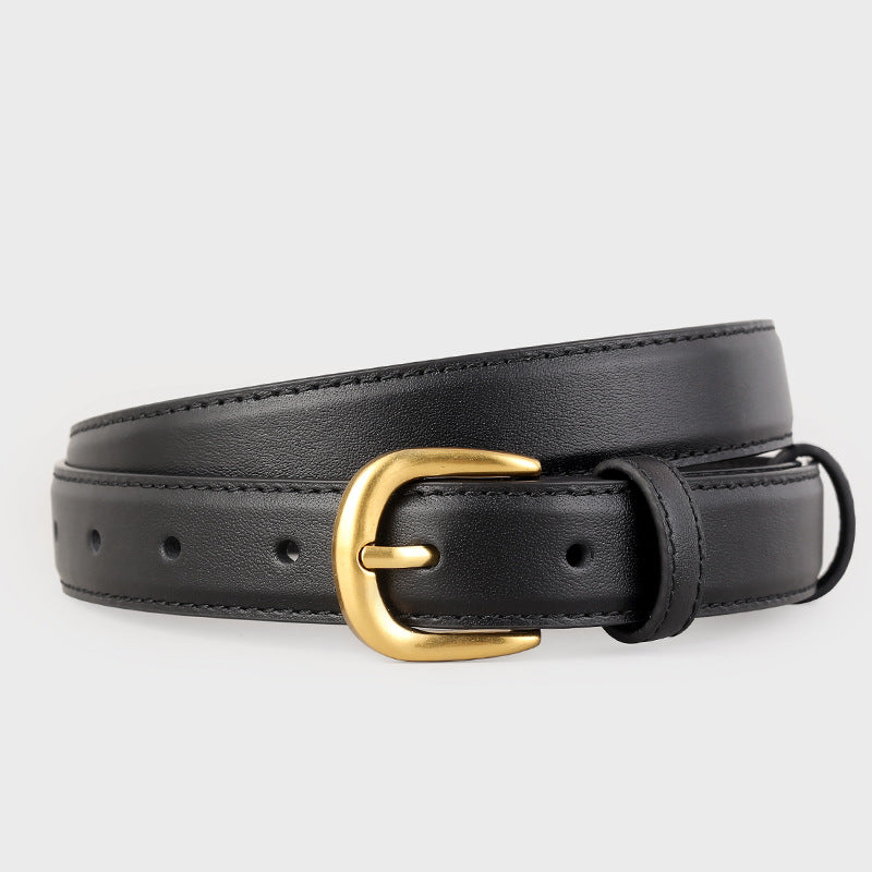 2155  2.5cm wide women leather belt