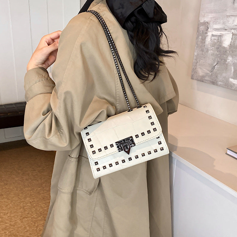 1994-1 rivet leather crossbody bag