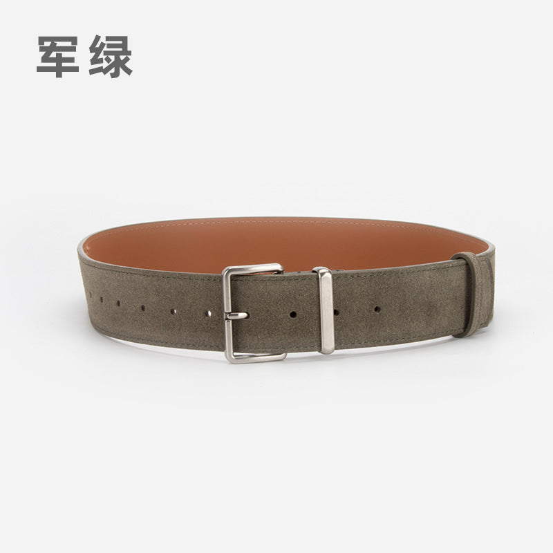 780 suede leather pin buckle leisure belt