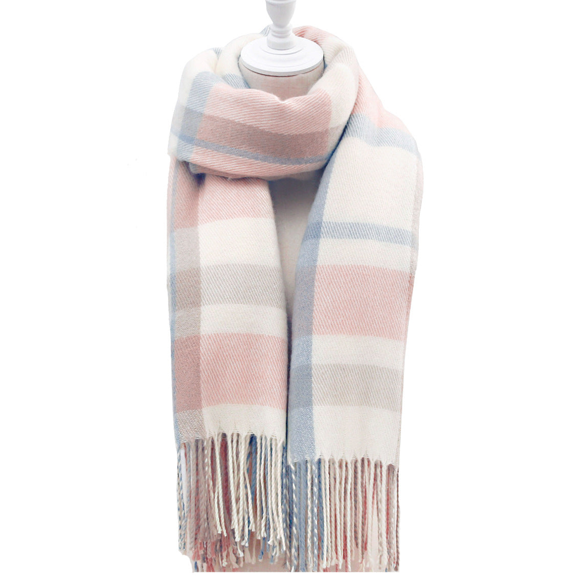 1836 plaid cashmere women scarf