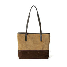 2736 large shopping totes in suede