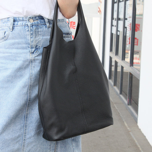 247 genuine leather large shoulder bag