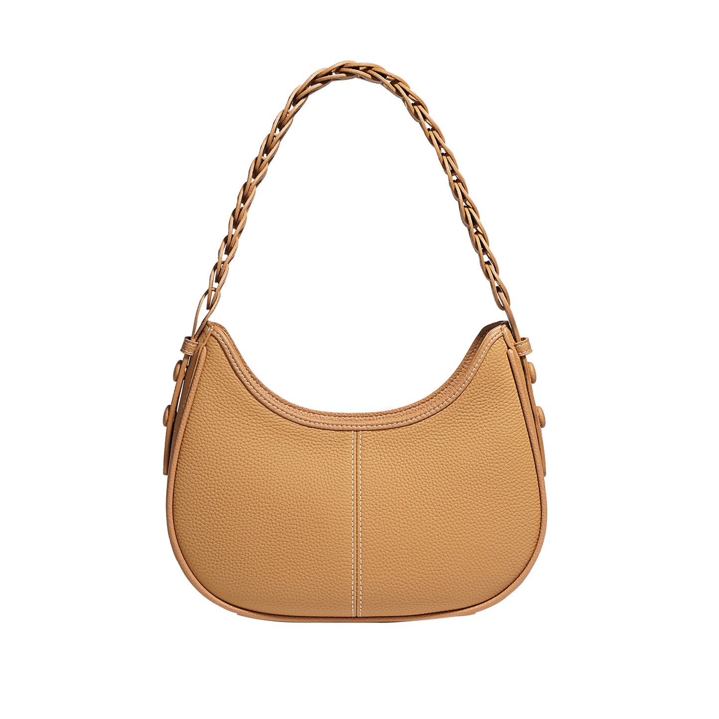 1725 genuine leather solid shoulder bag