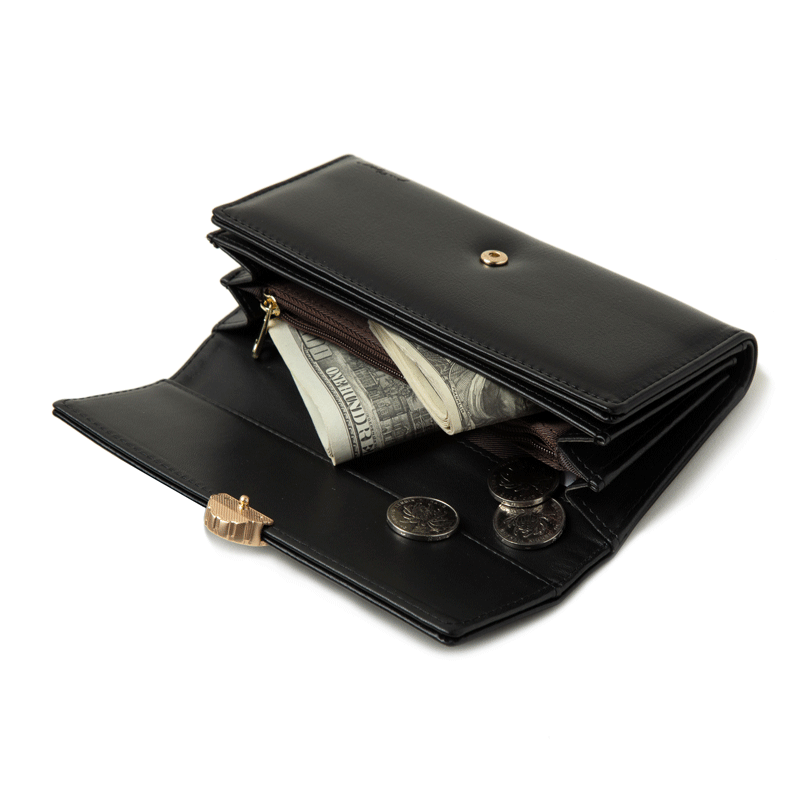 1462 leather long wallet