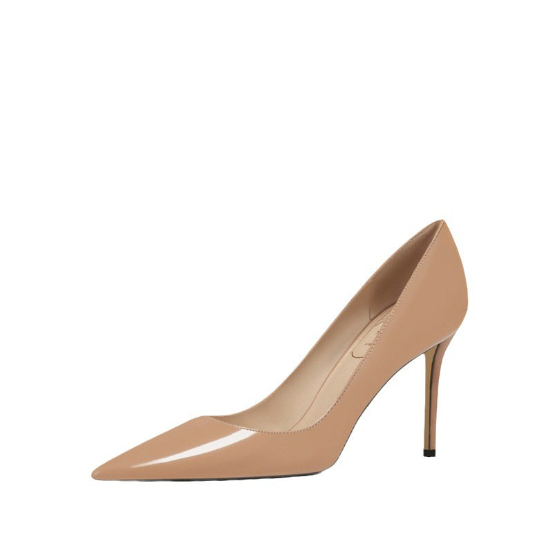2395 women leather high heel pumps