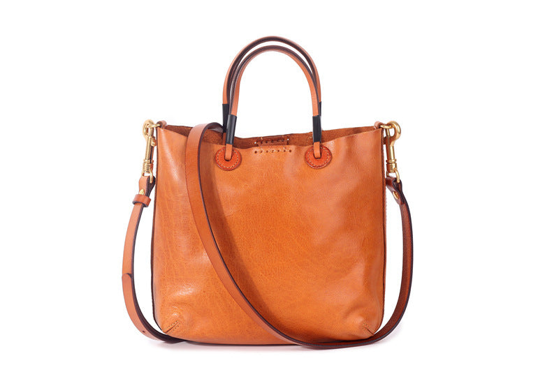 1631 women leather totes casual solid handbag