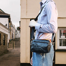 2656 genuine leather  men's crossbody bag