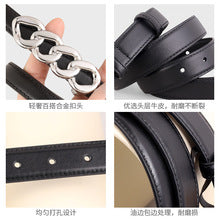 1299 genuine leather women thin belt
