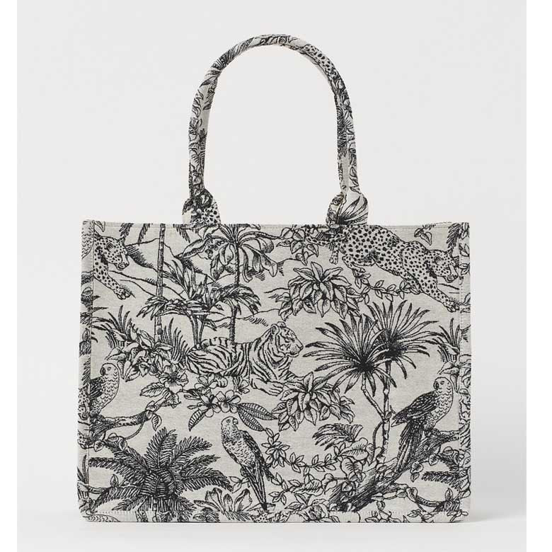1906 canvas embroidery handbag