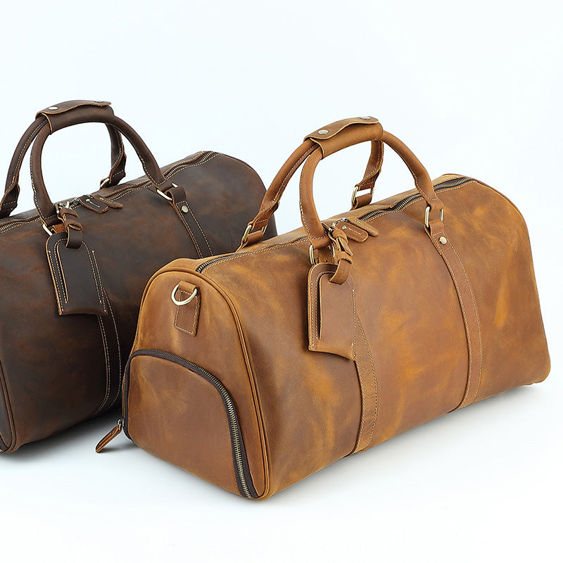 FK1 genuine leather travel holdall